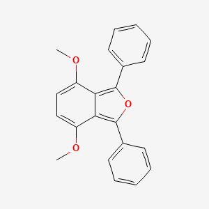 molecular formula C22H18O3 B15214551 4,7-Dimethoxy-1,3-diphenyl-2-benzofuran CAS No. 89449-71-8