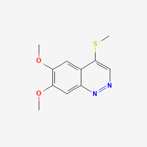 molecular formula C11H12N2O2S B15214559 6,7-Dimethoxy-4-(methylthio)cinnoline CAS No. 6937-71-9