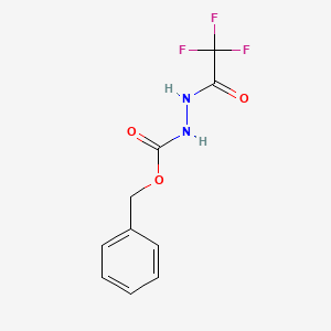 molecular formula C10H9F3N2O3 B1521456 Benzyl 2-(2,2,2-trifluoroacetyl)hydrazinecarboxylate CAS No. 866478-74-2