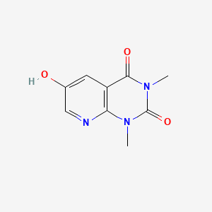 molecular formula C9H9N3O3 B15214583 6-Hydroxy-1,3-dimethylpyrido(2,3-d)pyrimidine-2,4(1H,3H)-dione CAS No. 59588-20-4