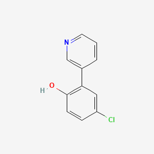 molecular formula C11H8ClNO B1521463 4-氯-2-(吡啶-3-基)苯酚 CAS No. 1214337-83-3