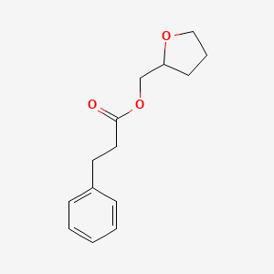 molecular formula C14H18O3 B15214696 Tetrahydro-2-furanylmethyl 3-phenylpropanoate CAS No. 4647-36-3