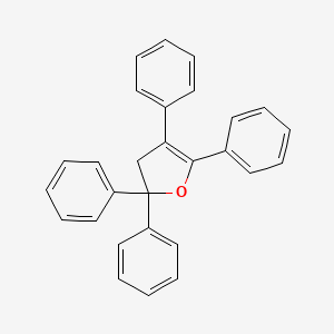 molecular formula C28H22O B15214698 2,2,4,5-Tetraphenyl-2,3-dihydrofuran CAS No. 1056-32-2