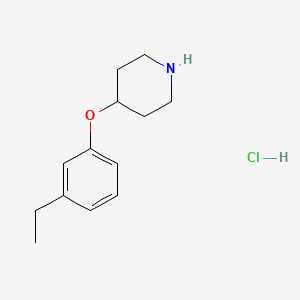 molecular formula C13H20ClNO B1521470 4-(3-ethylphenoxy)piperidine hydrochloride CAS No. 1185303-10-9