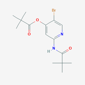 molecular formula C15H21BrN2O3 B1521477 5-溴-2-叔丁酰氨基吡啶-4-基叔丁酸盐 CAS No. 1228666-33-8