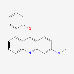 molecular formula C21H18N2O B15214801 N,N-Dimethyl-9-phenoxyacridin-3-amine CAS No. 61078-27-1