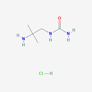 molecular formula C5H14ClN3O B1521483 1-(2-Amino-2-methylpropyl)urea hydrochloride CAS No. 1159824-29-9