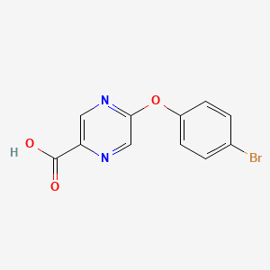 molecular formula C11H7BrN2O3 B1521484 5-(4-Bromophenoxy)pyrazine-2-carboxylic acid CAS No. 1199215-95-6