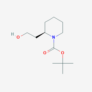 molecular formula C12H23NO3 B152149 (R)-1-N-Boc-piperidine-2-ethanol CAS No. 250249-85-5