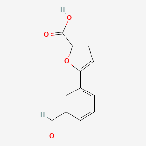 molecular formula C12H8O4 B15214902 5-(3-formylphenyl)furan-2-carboxylic Acid CAS No. 400748-81-4