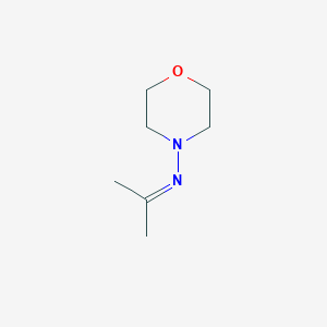 molecular formula C7H14N2O B15214910 N-(Morpholin-4-yl)propan-2-imine CAS No. 41482-88-6