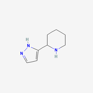molecular formula C8H13N3 B1521492 2-(1H-pyrazol-3-yl)piperidine CAS No. 1185535-24-3