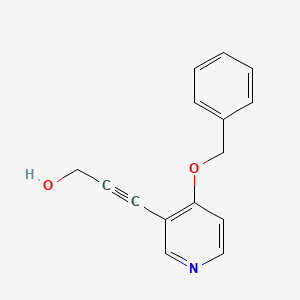 molecular formula C15H13NO2 B1521493 3-(4-(Benzyloxy)pyridin-3-yl)prop-2-yn-1-ol CAS No. 1203498-96-7