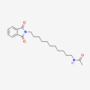 molecular formula C21H30N2O3 B15215029 N-[11-(1,3-Dioxo-1,3-dihydro-2H-isoindol-2-yl)undecyl]acetamide CAS No. 90903-96-1