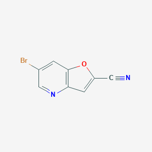 molecular formula C8H3BrN2O B1521504 6-Bromofuro[3,2-b]pyridine-2-carbonitrile CAS No. 1203498-94-5