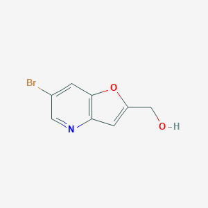 molecular formula C8H6BrNO2 B1521512 (6-Bromofuro[3,2-b]pyridin-2-yl)methanol CAS No. 1131335-66-4