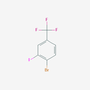 molecular formula C7H3BrF3I B1521513 1-Bromo-2-iodo-4-(trifluoromethyl)benzene CAS No. 640280-28-0