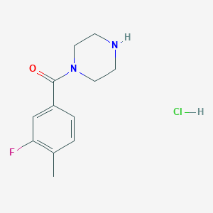 (3-Fluoro-4-methylphenyl)(piperazin-1-yl)methanone hydrochloride