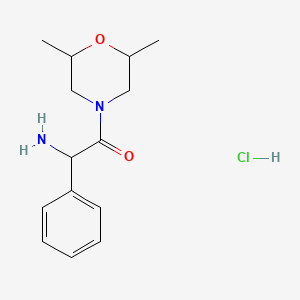 2-Amino-1-(2,6-dimethylmorpholin-4-yl)-2-phenylethan-1-one hydrochloride