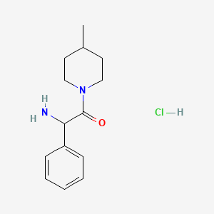 2-Amino-1-(4-methylpiperidin-1-yl)-2-phenylethan-1-one hydrochloride