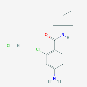 4-amino-2-chloro-N-(2-methylbutan-2-yl)benzamide hydrochloride