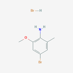 molecular formula C8H11Br2NO B1521526 4-Bromo-2-methoxy-6-methylaniline hydrobromide CAS No. 1181458-21-8