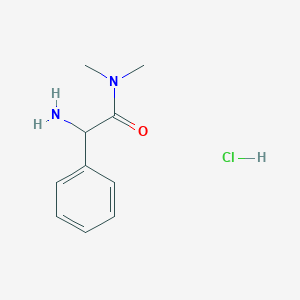 molecular formula C10H15ClN2O B1521527 2-amino-N,N-dimethyl-2-phenylacetamide hydrochloride CAS No. 1214036-19-7