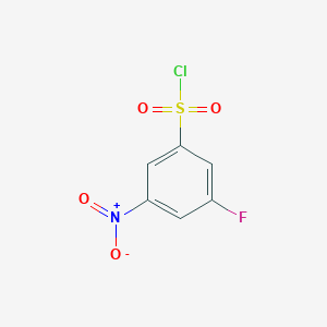 3-Fluoro-5-nitrobenzene-1-sulfonyl chloride