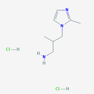 2-methyl-3-(2-methyl-1H-imidazol-1-yl)propan-1-amine dihydrochloride