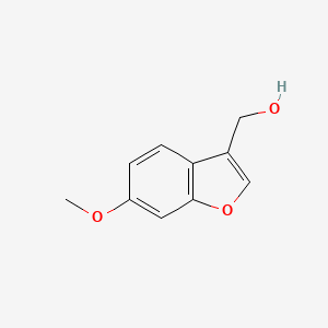 molecular formula C10H10O3 B15215291 (6-Methoxybenzofuran-3-yl)methanol 