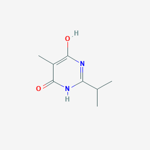 molecular formula C8H12N2O2 B15215301 2-Isopropyl-5-methyl-4,6-pyrimidinediol CAS No. 62091-88-7