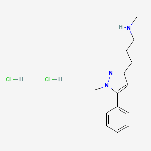 methyl[3-(1-methyl-5-phenyl-1H-pyrazol-3-yl)propyl]amine dihydrochloride