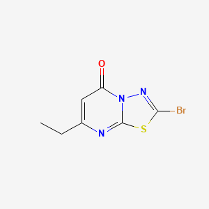 2-bromo-7-ethyl-5H-[1,3,4]thiadiazolo[3,2-a]pyrimidin-5-one