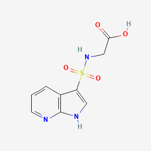 2-{1H-pyrrolo[2,3-b]pyridine-3-sulfonamido}acetic acid