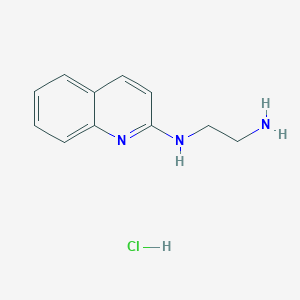 molecular formula C11H14ClN3 B1521540 N-(2-aminoethyl)quinolin-2-amine hydrochloride CAS No. 858027-08-4