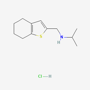 (Propan-2-yl)(4,5,6,7-tetrahydro-1-benzothiophen-2-ylmethyl)amine hydrochloride