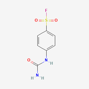 molecular formula C7H7FN2O3S B1521548 4-(Carbamoylamino)benzene-1-sulfonyl fluoride CAS No. 1193387-13-1