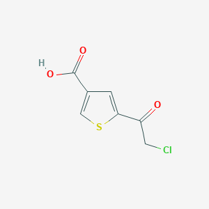 5-(2-Chloroacetyl)thiophene-3-carboxylic acid