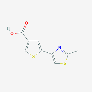 5-(2-Methyl-1,3-thiazol-4-yl)thiophene-3-carboxylic acid