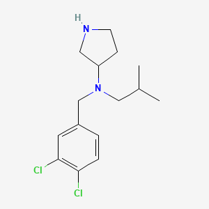 molecular formula C15H22Cl2N2 B15215561 N-[(3,4-Dichlorophenyl)methyl]-N-(2-methylpropyl)pyrrolidin-3-amine CAS No. 820984-29-0