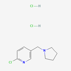 2-Chloro-5-(pyrrolidin-1-ylmethyl)pyridine dihydrochloride