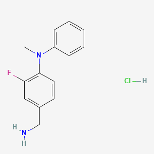4-(aminomethyl)-2-fluoro-N-methyl-N-phenylaniline hydrochloride