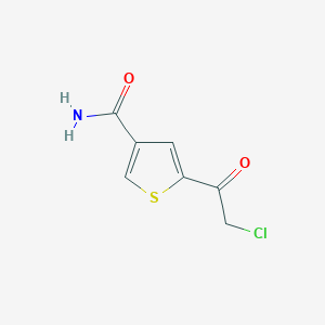 5-(2-Chloroacetyl)thiophene-3-carboxamide