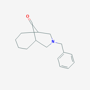 molecular formula C16H21NO B1521566 8-Benzyl-8-azabicyclo[4.3.1]decan-10-one CAS No. 936110-21-3