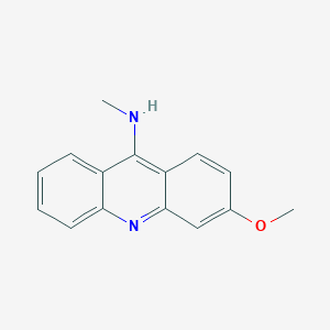 molecular formula C15H14N2O B15215663 3-Methoxy-N-methylacridin-9-amine CAS No. 61299-60-3