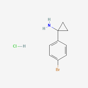 molecular formula C9H11BrClN B1521569 1-(4-Bromophenyl)cyclopropan-1-amine hydrochloride CAS No. 952289-92-8