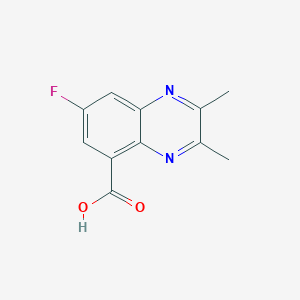 7-Fluoro-2,3-dimethylquinoxaline-5-carboxylic acid