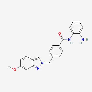 molecular formula C22H20N4O2 B15215726 n-(2-Aminophenyl)-4-((6-methoxy-2h-indazol-2-yl)methyl)benzamide CAS No. 920315-18-0