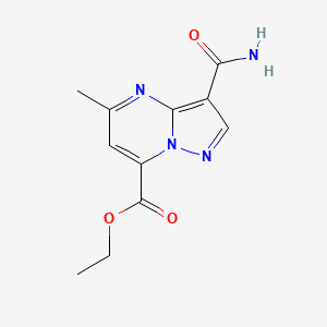 Ethyl 3-carbamoyl-5-methylpyrazolo[1,5-a]pyrimidine-7-carboxylate