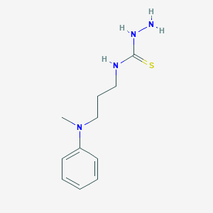 molecular formula C11H18N4S B1521578 3-Amino-1-{3-[methyl(phenyl)amino]propyl}thiourea CAS No. 32813-12-0